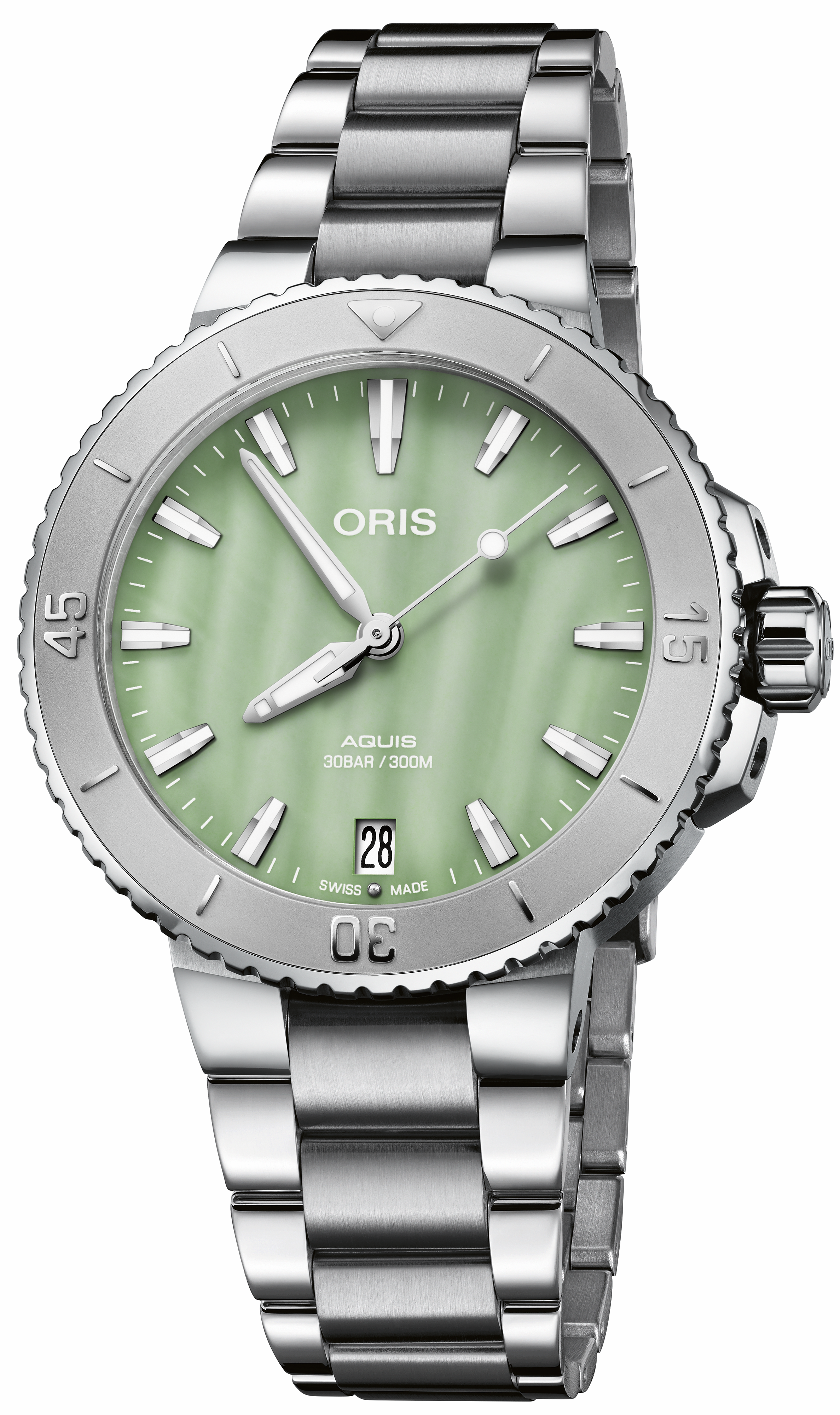 ORIS  Женские швейцарские часы, автоматический механизм, сталь, 36,5 мм